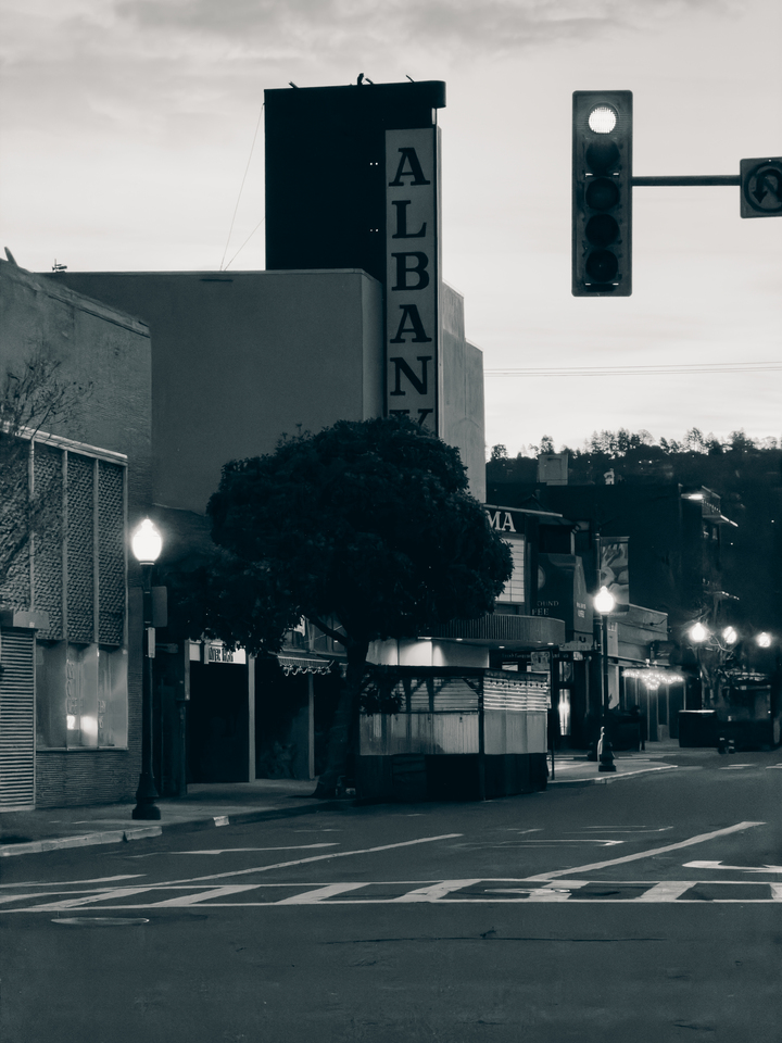 Downtown in the morning