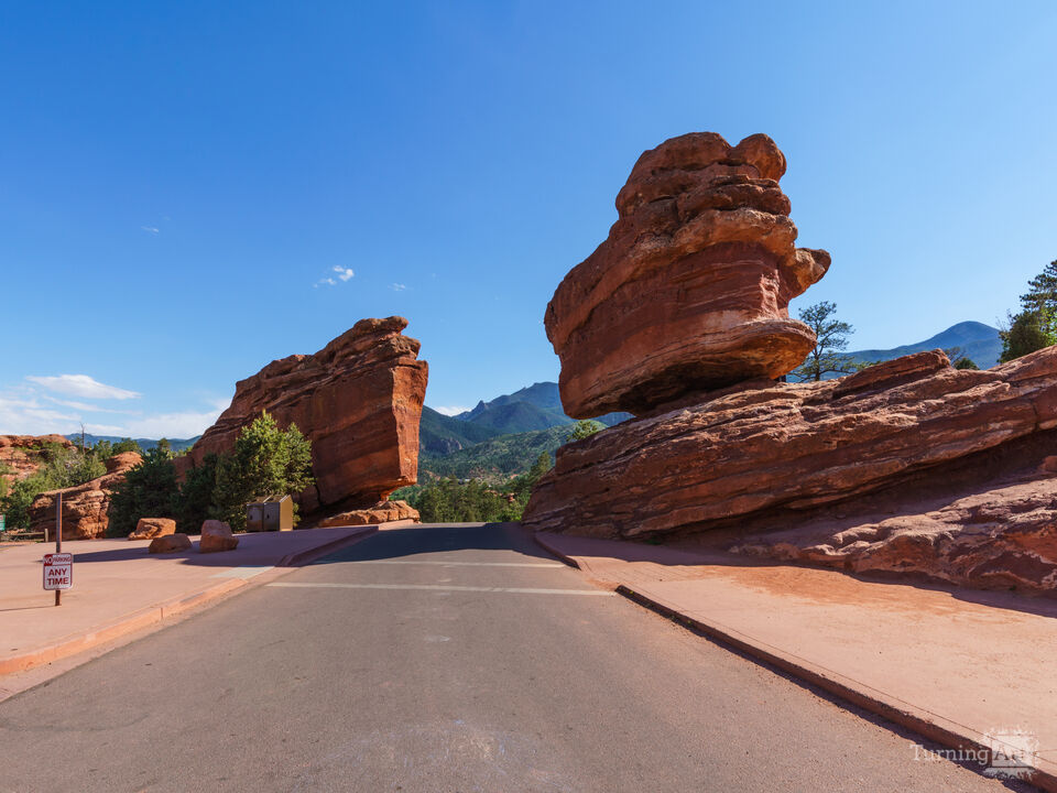 Balanced Rock Along Garden Drive