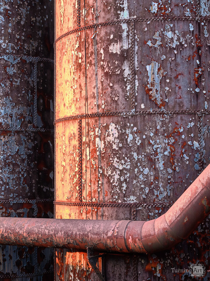 Sunset on the Storage Tanks Bethlehem Steelworks