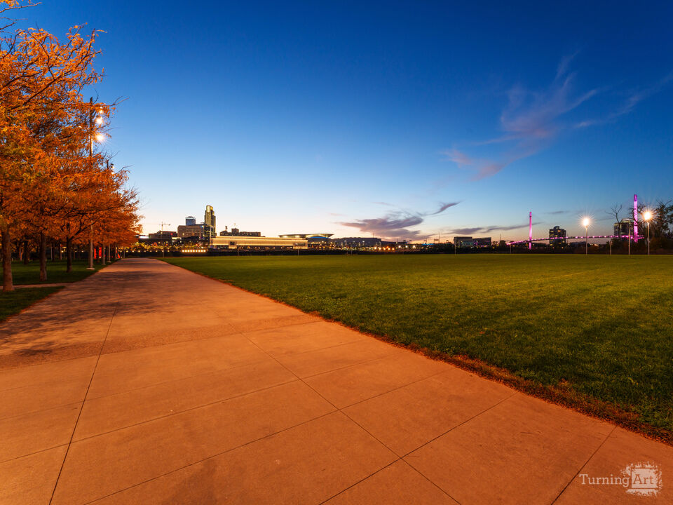 Hanafan Rivers Edge Park Sidewalk Glow