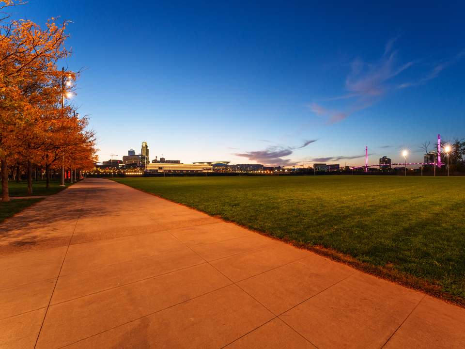 Hanafan Rivers Edge Park Sidewalk Glow