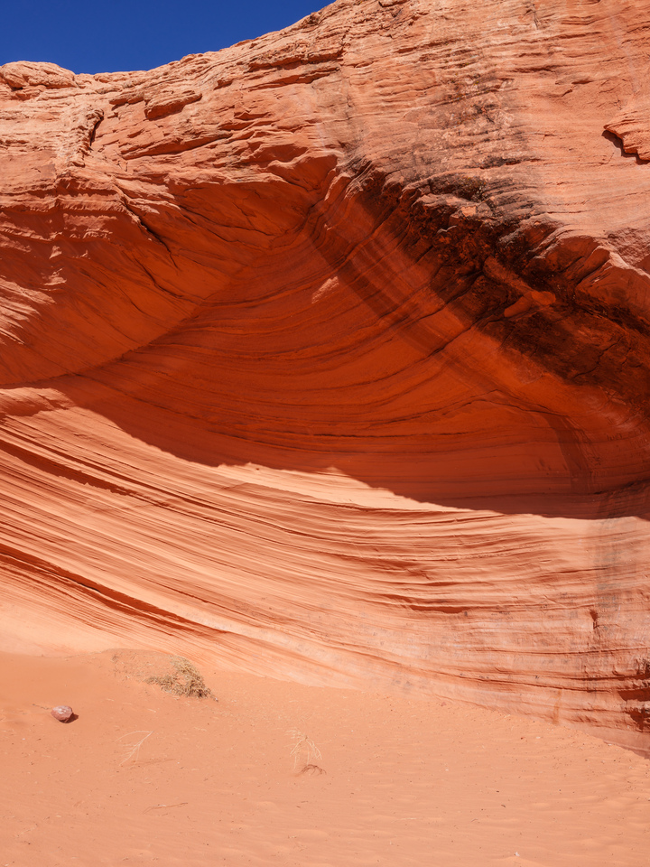 Wall of Arizona Shell Sand Cave Vertical