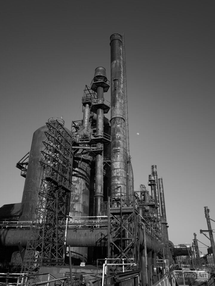 Classic Black and White image of Bethlehem Steel