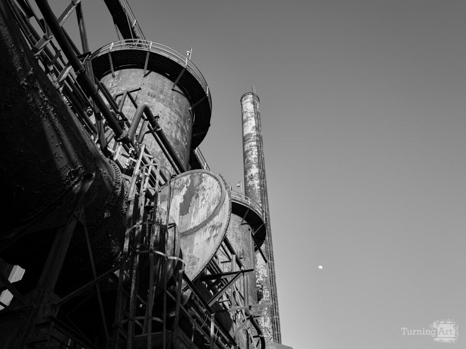 Black and White image Light & Shadows on Steel