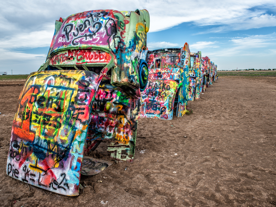 Steel and Spray Paint