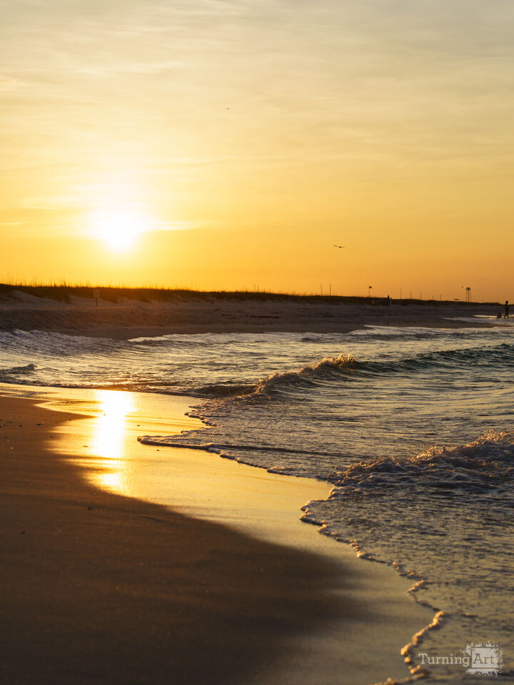 Coastal Glow Over Gulf Waters