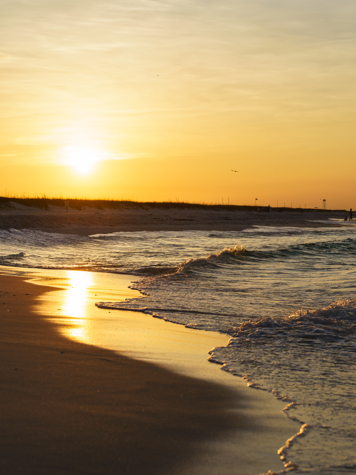 Coastal Glow Over Gulf Waters