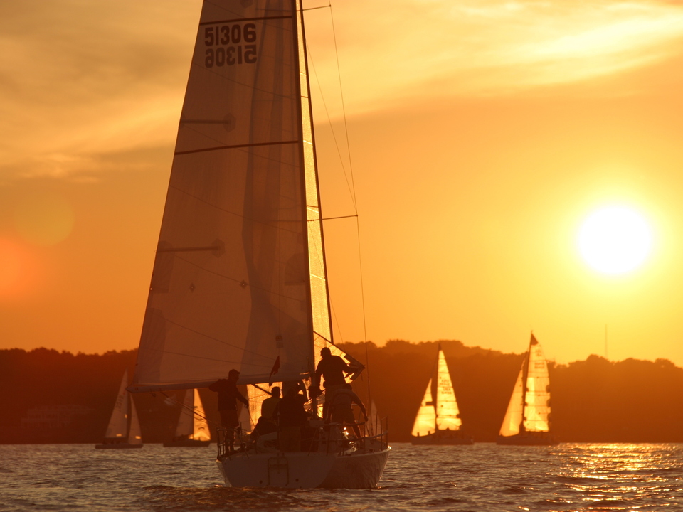 Sails In Golden Light