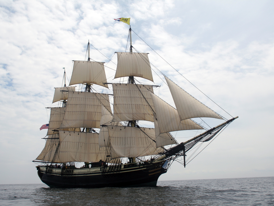 Tall Ship Friendship at Sea