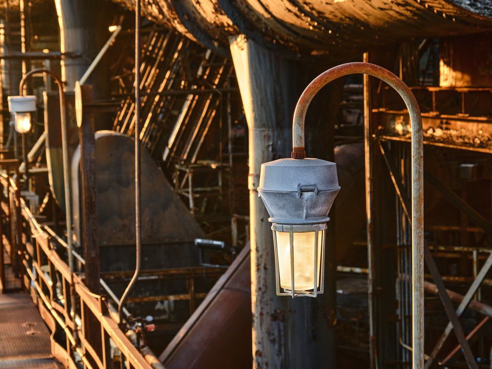 Backlit catwalk lighting Bethlehem Steel