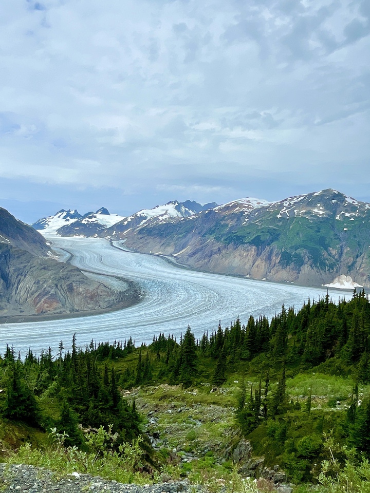Salmon Glacier and Mountain Range