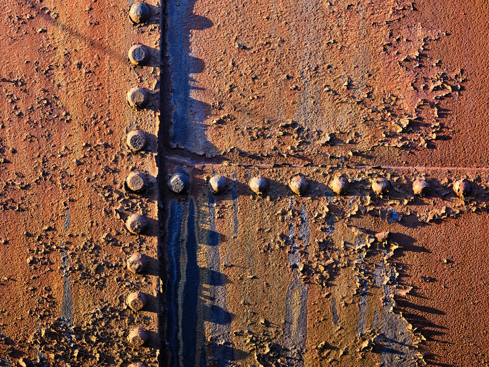 Sunset light on Rusting Nuts and Bolts