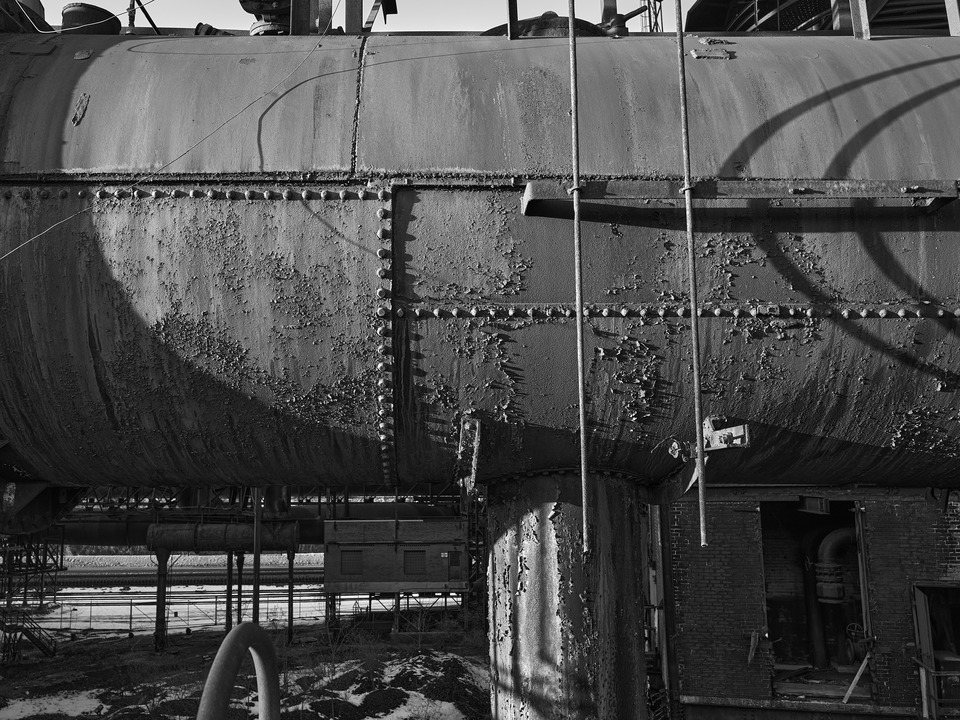 Black and White image of the Bethlehem Steelworks