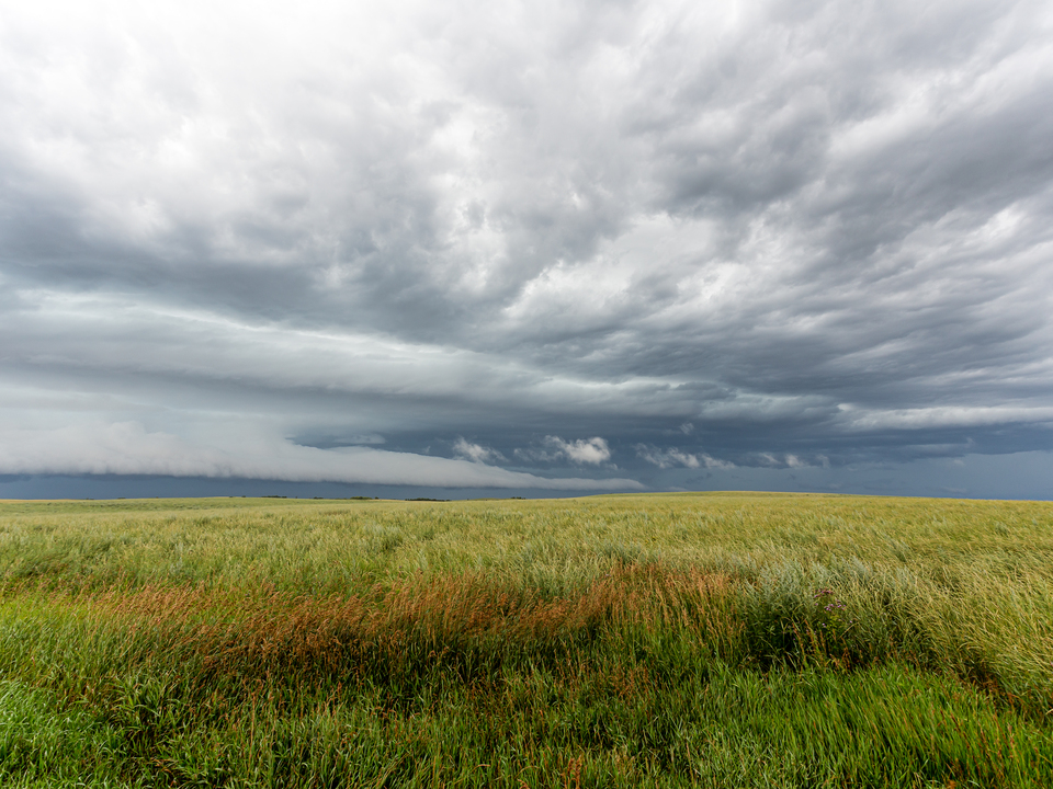 Storm over North Dakota Fields