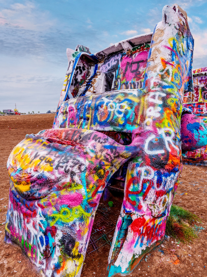 Layers So Thick They Droop Cadillac Ranch