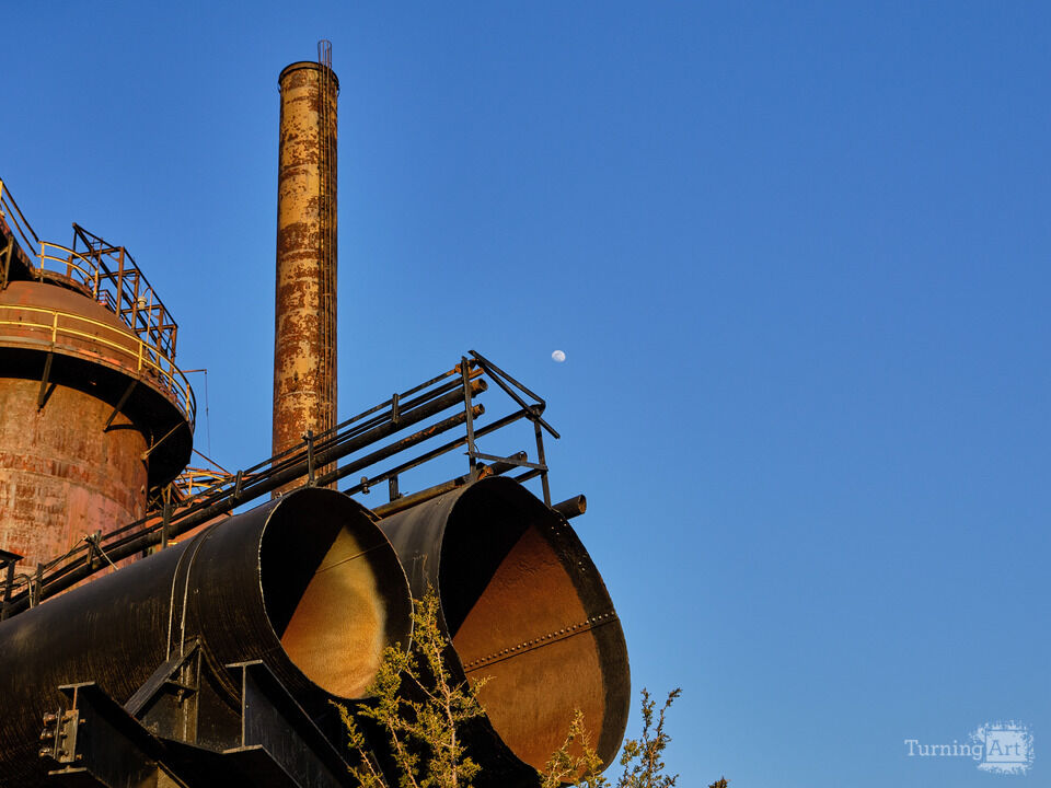 Moorise and Smokestacks, Bethlehem Steelworks