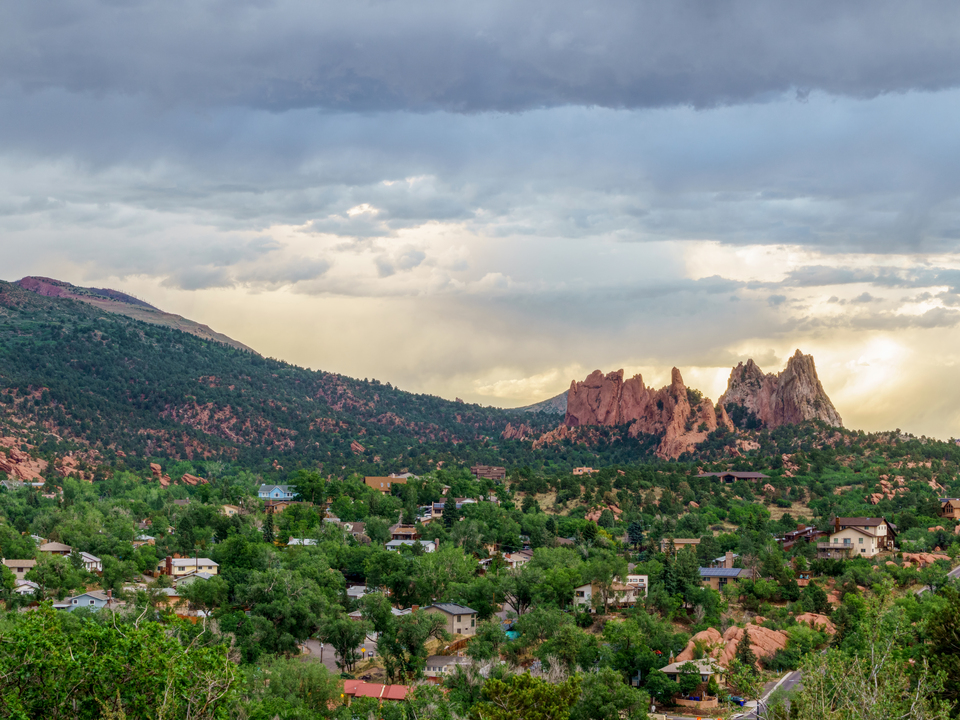 Gathering Storm At Garden of The Gods
