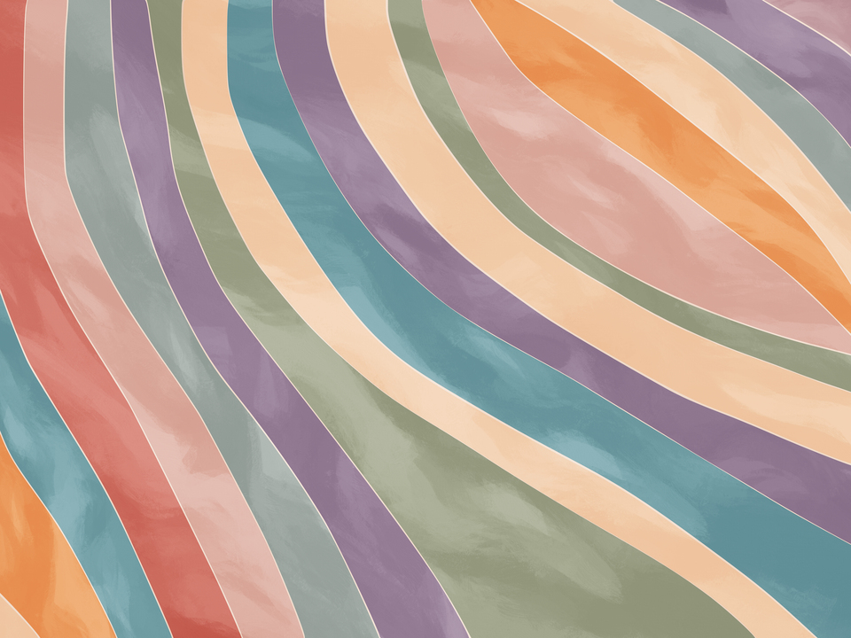 Abstract Pastel Wavy Lines