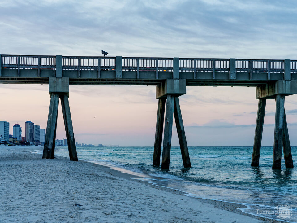 Soft Dawn Beneath Russell Fields Pier