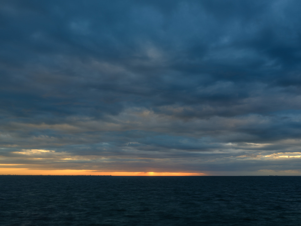Sunset over Tampa Bay in Florida