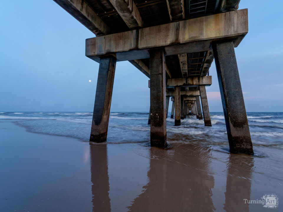 Moon By Gulf Shores Pier