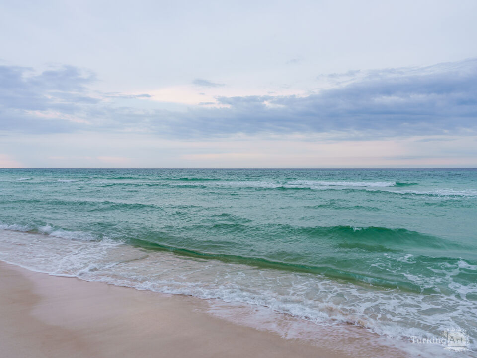 Calm Of Panama City Beach Coast Morning
