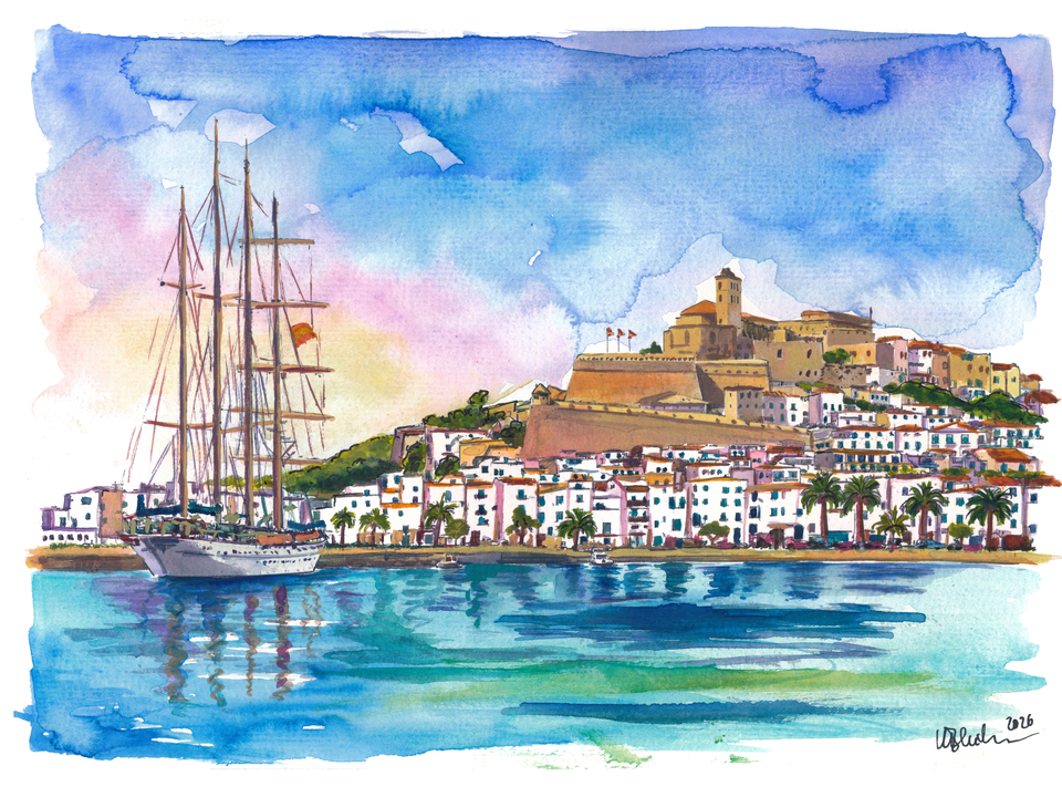 Eivissa Dreams – Beachfront View to Ibiza Old Town