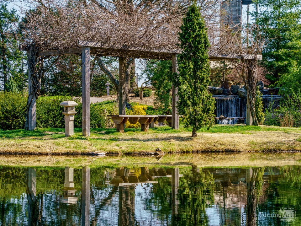 Tranquility At The Garden Arbor Pond