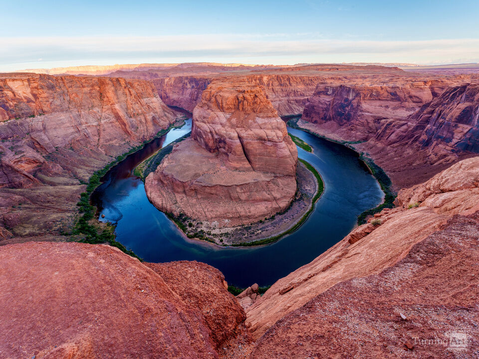Morning Stillness Over Horseshoe Bend AZ
