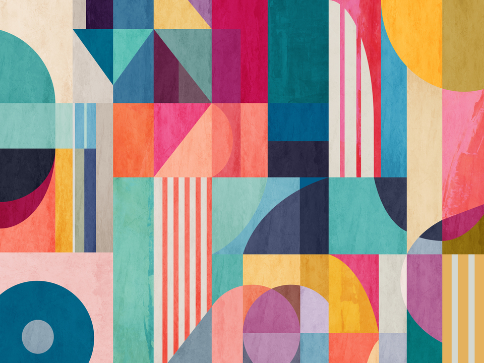 Modern Abstract Shapes and Stripes