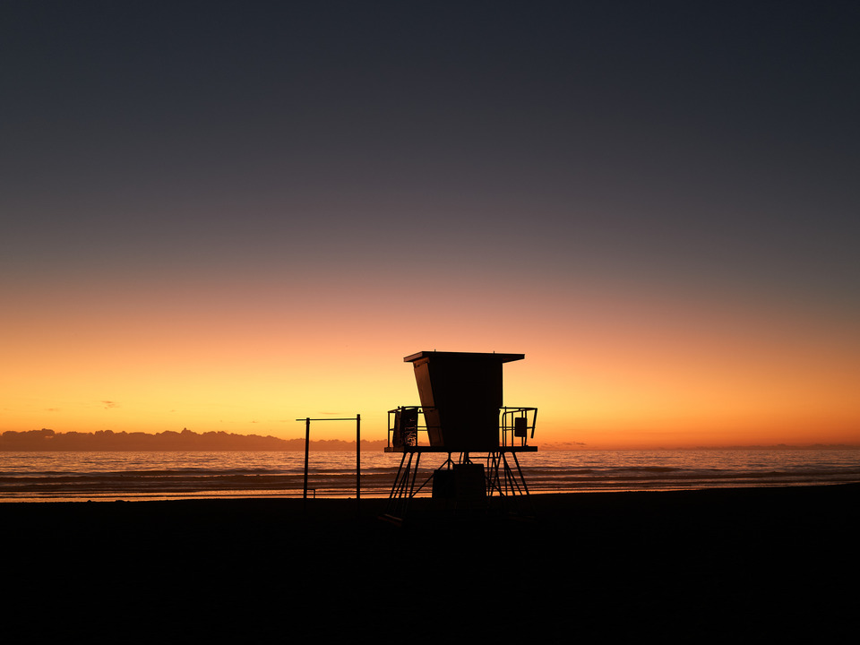 Cocoa Beach Lifeguard Shack Sunrise
