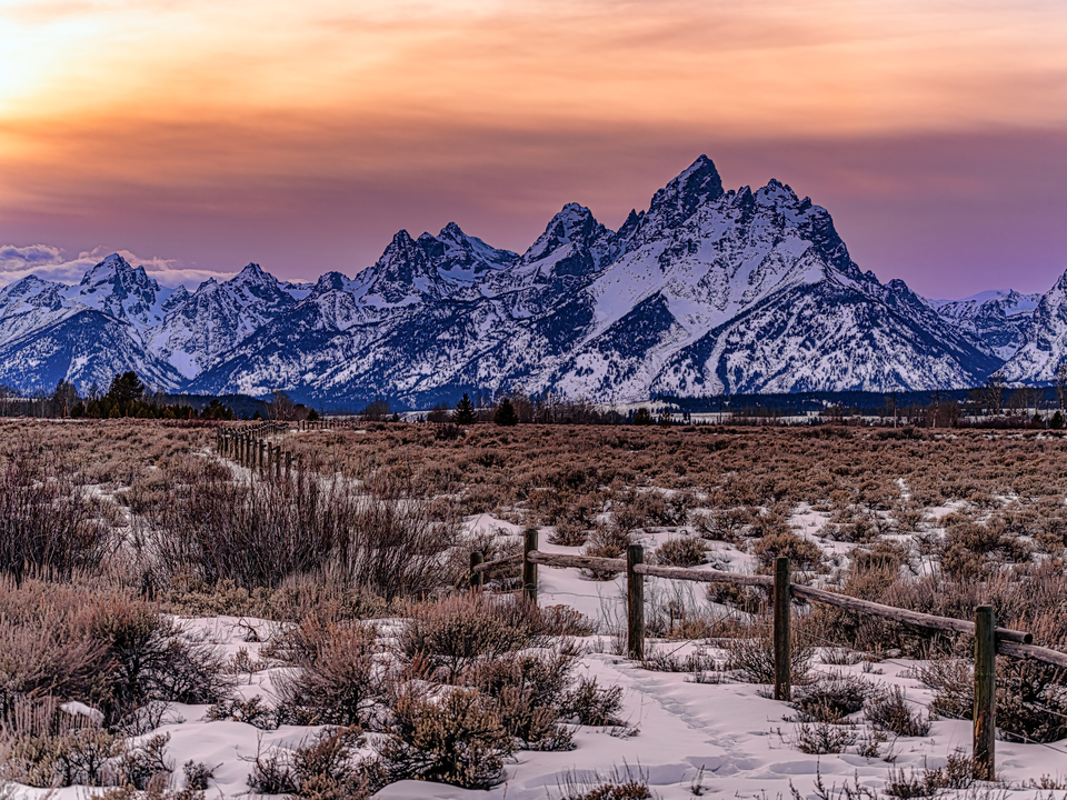 The Tetons at Last Light
