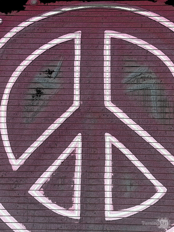 Peace Symbol – Urban Tampa Texture