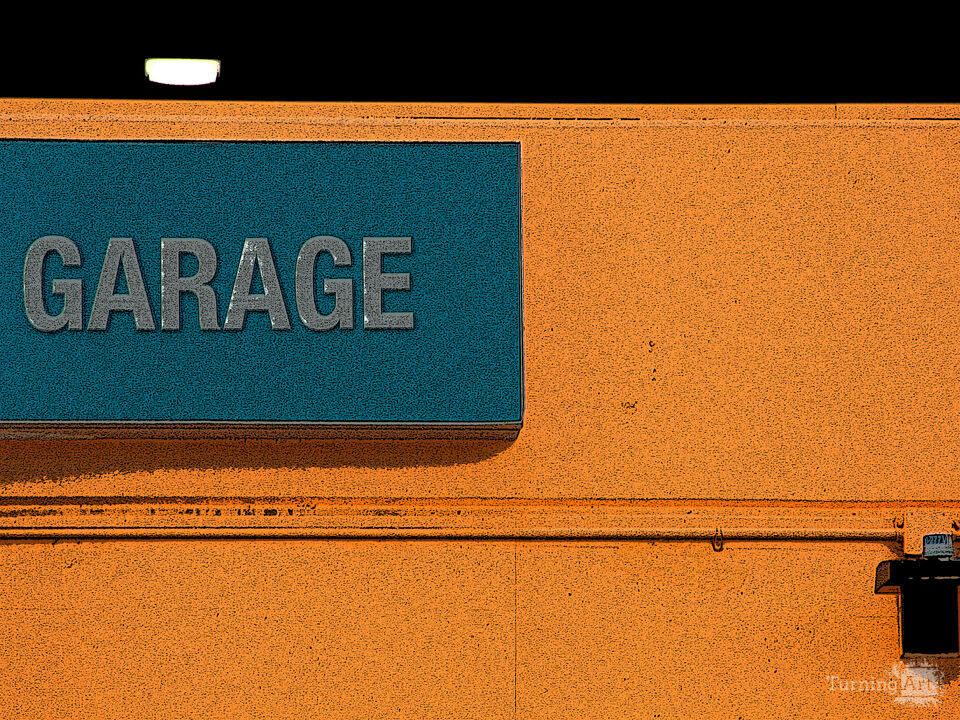 Garage Sign – Color Block Study
