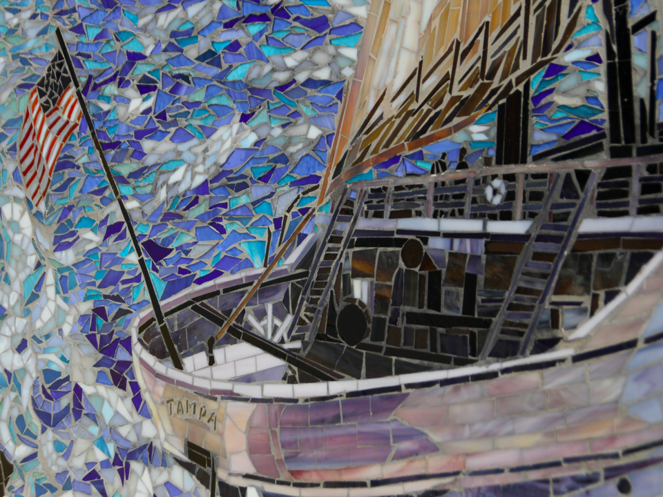 Mosaic Boat – Tampa Waterfront Detail