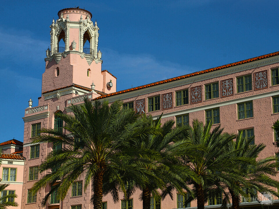 Vinoy Hotel Tower with Palms – St. Petersburg