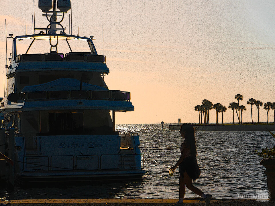 Boat at Morning Light – St. Petersburg Waterfront