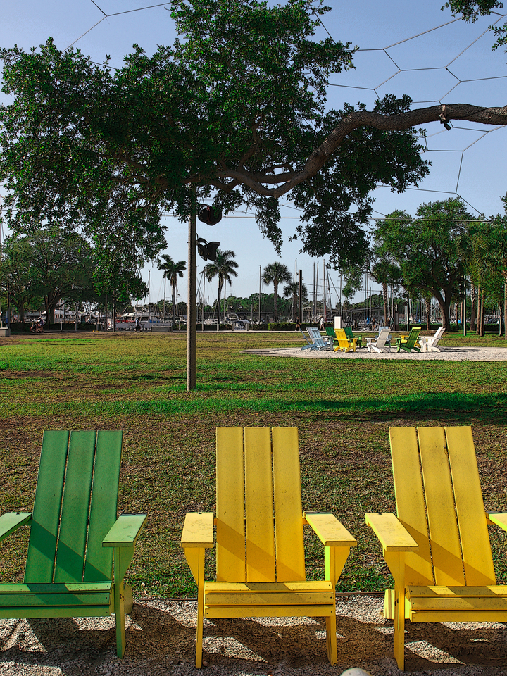Three Colorful Chairs – St. Pete Pier