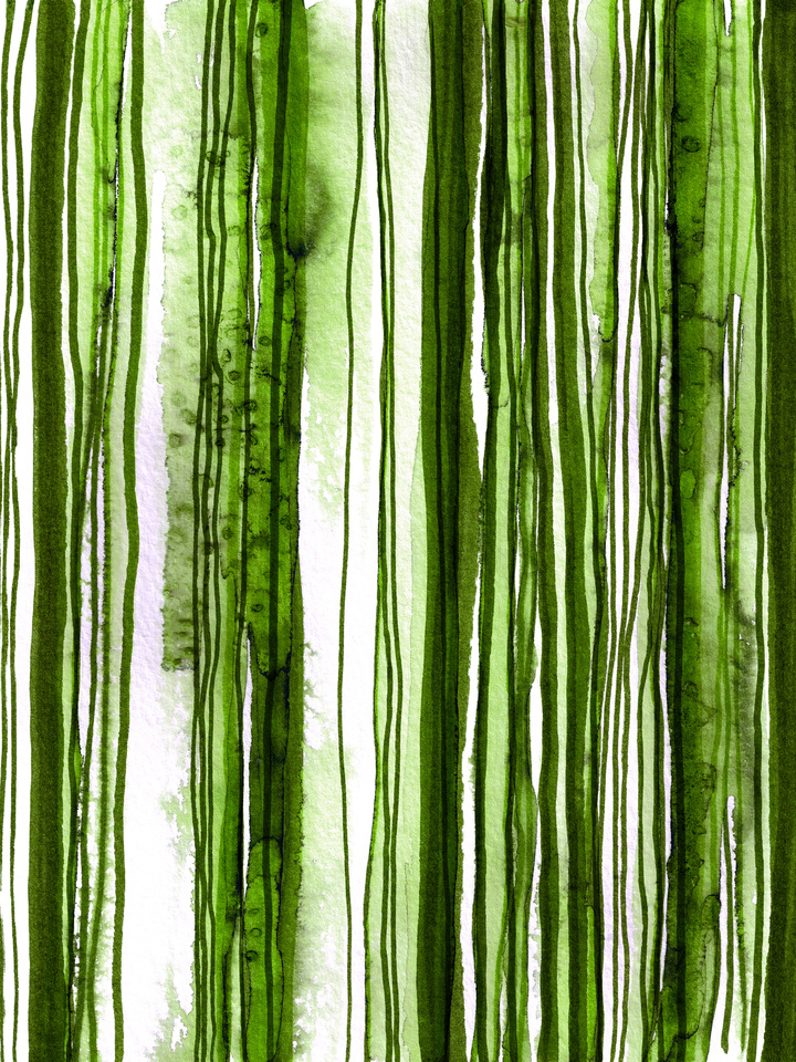 WABI SABI 2/3 EMERALD GREEN - WATERCOLOR LINES