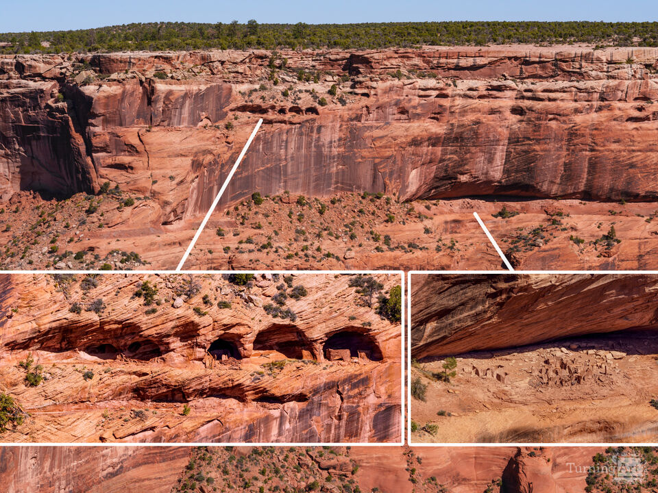 Canyon de Chelly Canyon Dwellings Collage