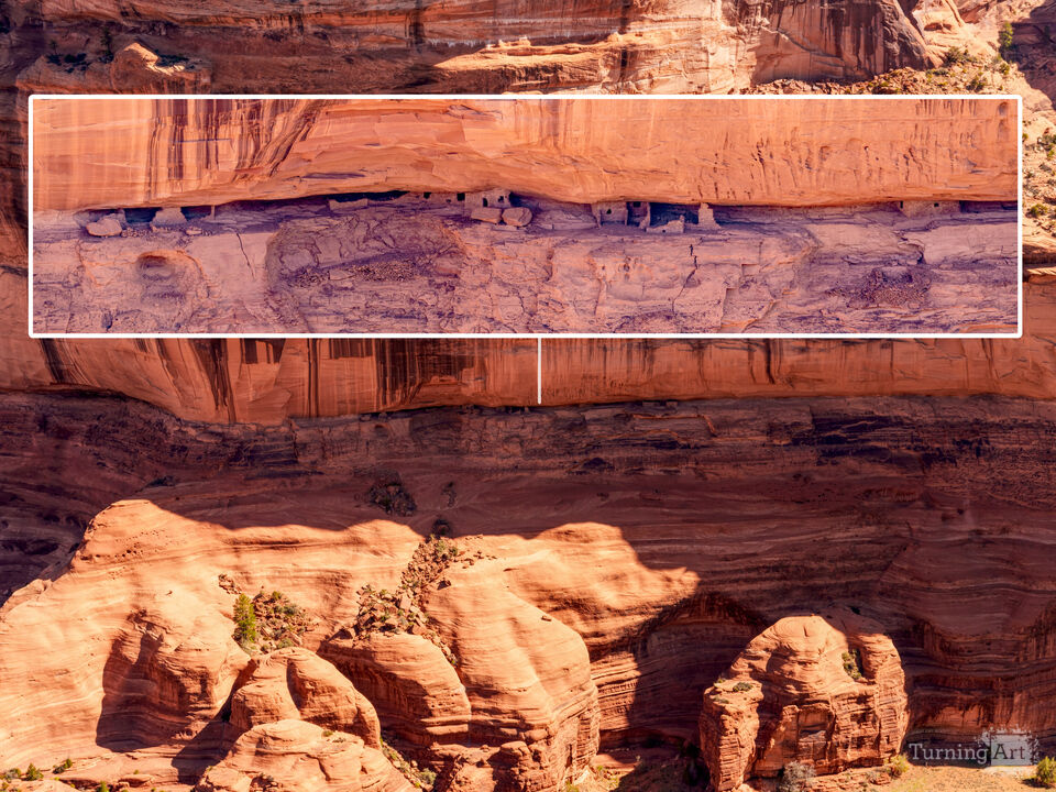 Cliff Dwellings Ruins Face Rock Canyon de Chelly
