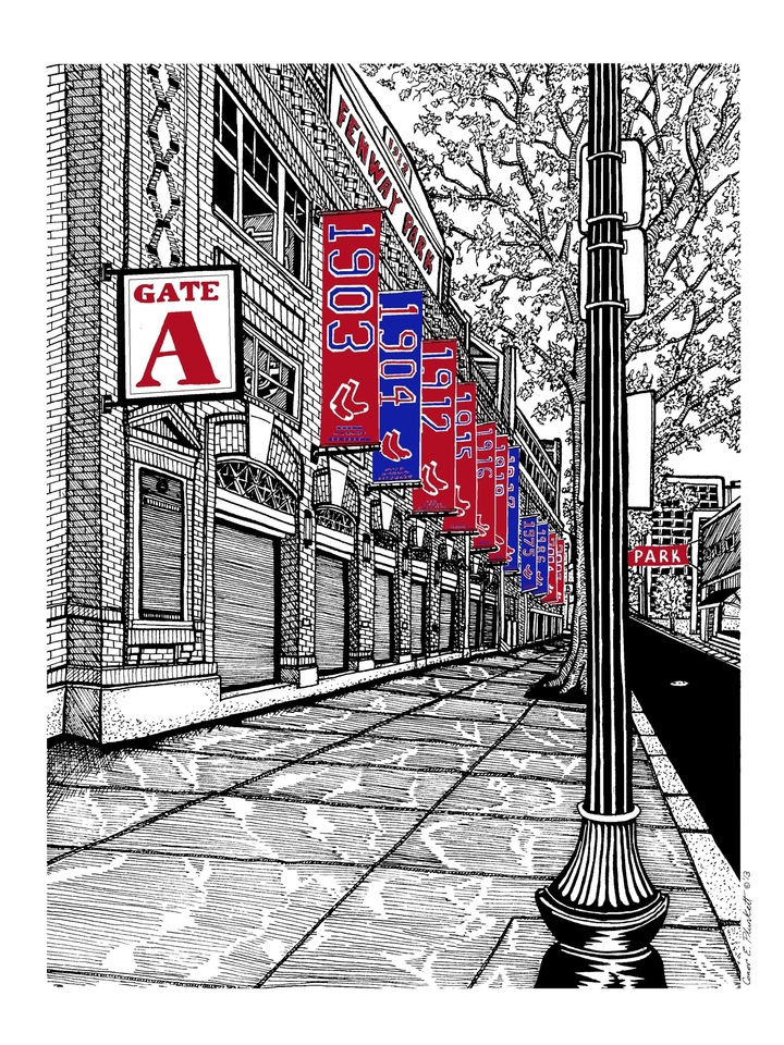 Boston's Fenway Park Gate A Color