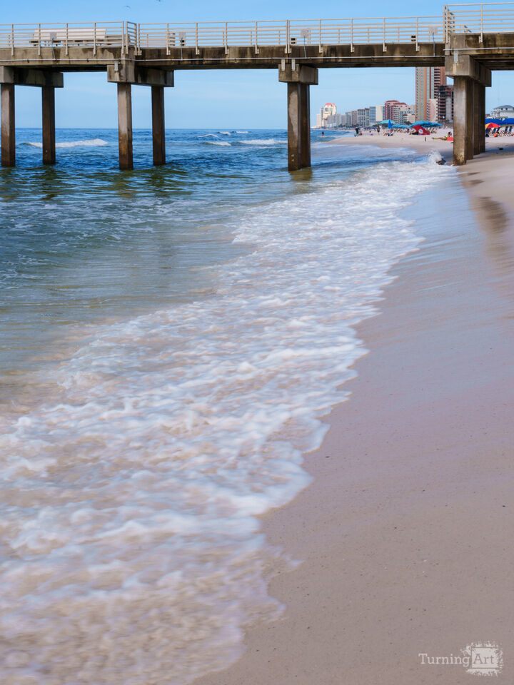 Foamy Waves Alabama Coastline