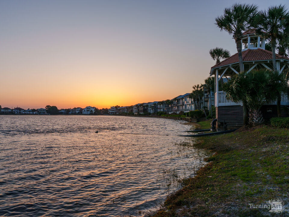 Four Prong Lake Shoreline Gold Sunrise