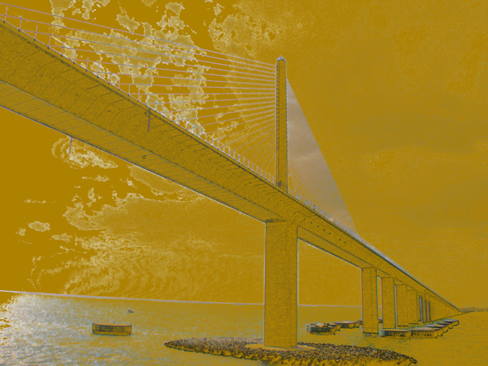 Skyway Span in Golden Light