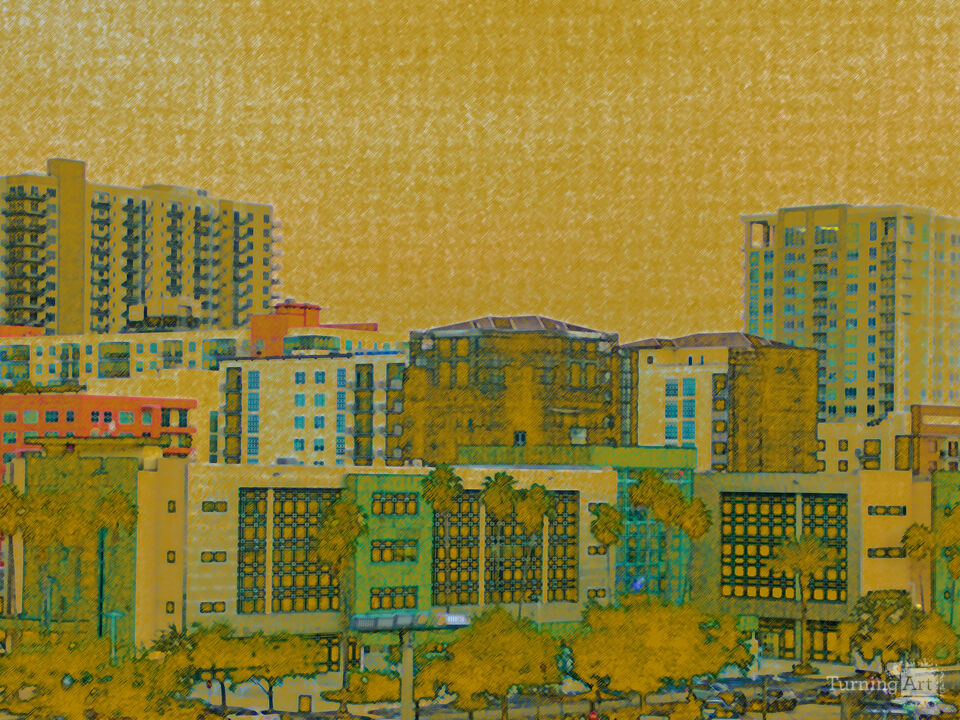 Golden District – Downtown Tampa Skyline