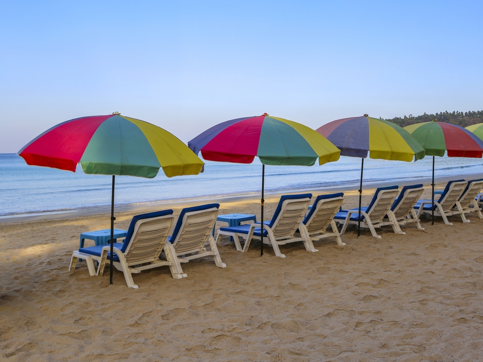 Rows of Beach Chairs