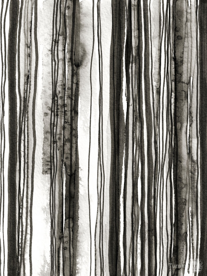 WABI SABI 2/3 SEPIA NEUTRAL GREYSCALE - WATERCOLOR LINES