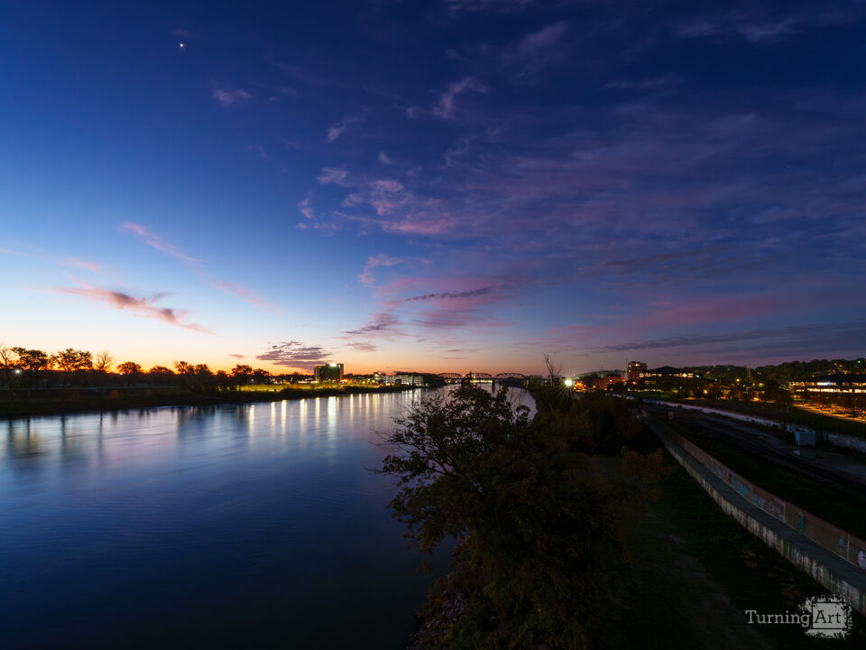 Omaha Blue Hour Missouri River Morning