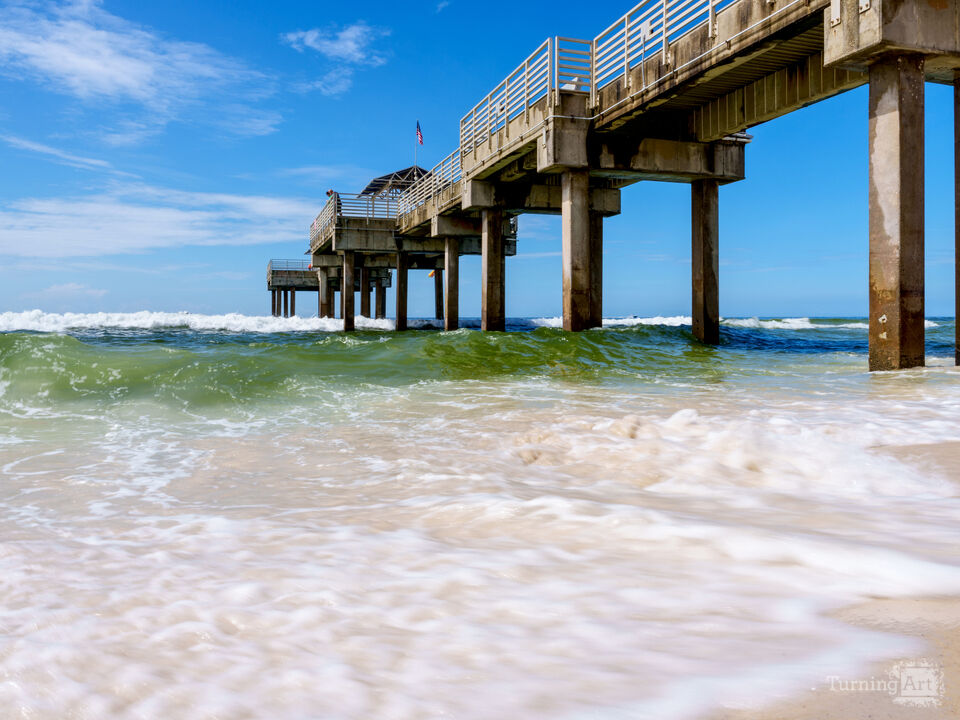 Coastal Motion At Orange Beach Pier